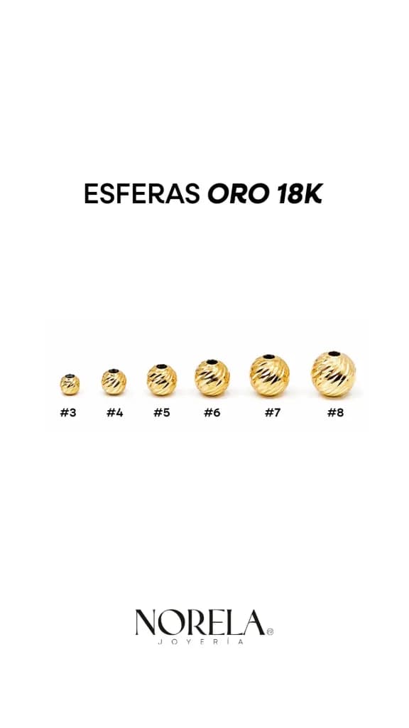 Esfera Diamantada Oro 18K #8