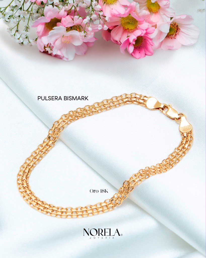 Pulsera Bismark en oro 18K, Norela Joyería